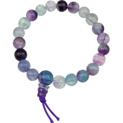 Bracelet Mala Tibétain - Fluorite