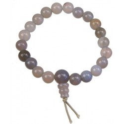 Bracelet Mala Tibétain - Agate Rubanée