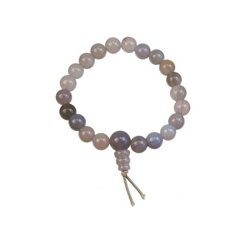 Bracelet Mala Tibétain - Agate Rubanée