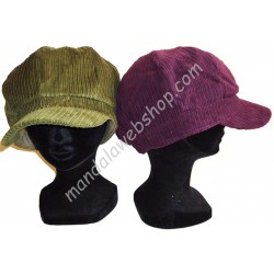 Casquette Gavroche Velours Côtelé - Taille Unique - Coloris aux choix