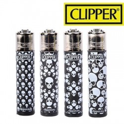 Briquet CLIPPER MULTI SKULL à l'unité