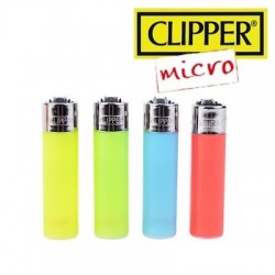 Briquet MICRO CLIPPER Color Transparent  à l'unité