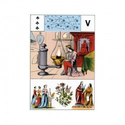 Tarot - Grand Jeu de Mlle LENORMAND 54 cartes + livret 