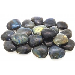 Natural LABRADORITE Hearts 14 to 17 Grams