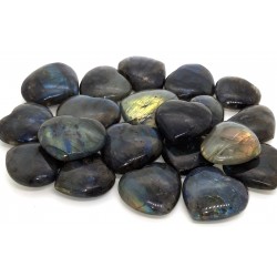 Natural LABRADORITE Hearts 14 to 17 Grams