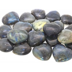 Natural LABRADORITE Hearts 14 to 17 Grams