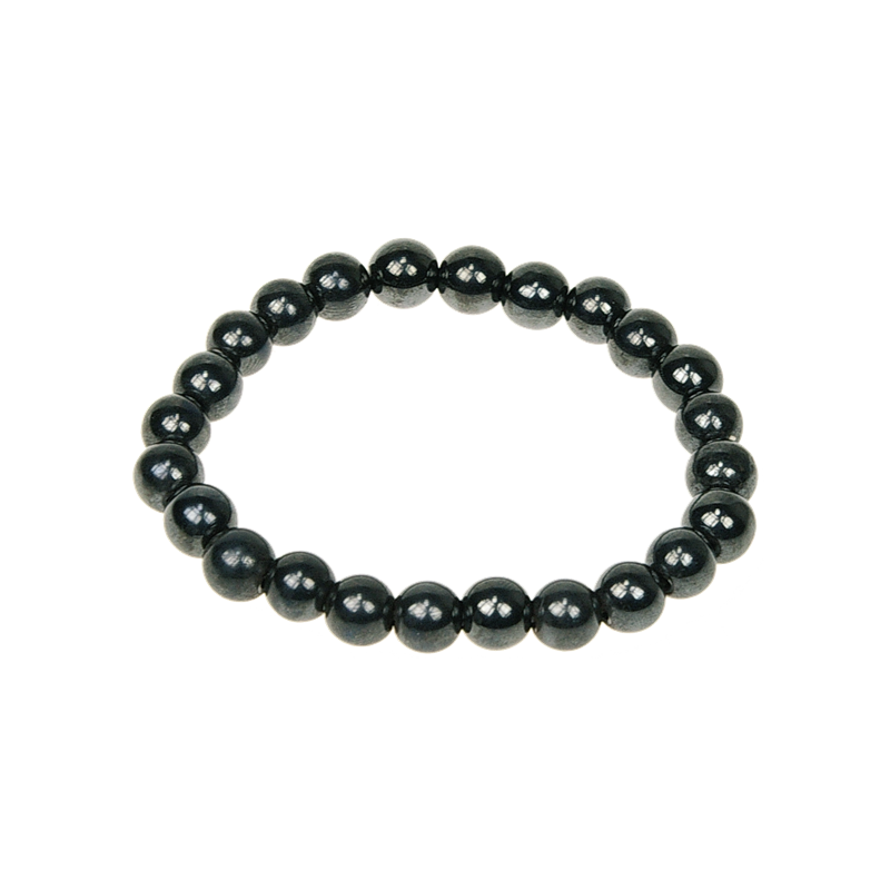 Hämatit-Armband mit 8 mm runden Perlen