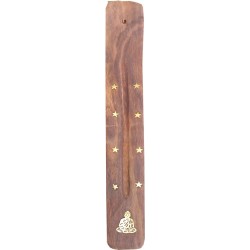 Porta incenso in legno di sci 25 cm
