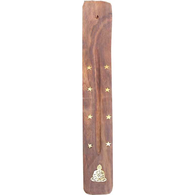 Porta incenso in legno di sci 25 cm