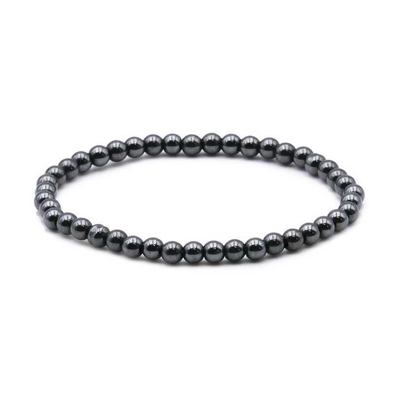 Bracelet Hématite Perles Rondes 6MM