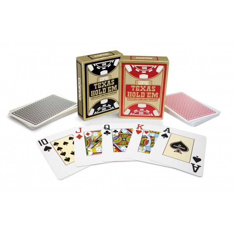 COPAG Cartes Poker 100% Plastique JUMBO Pas cher Chez Mandala