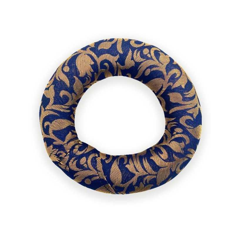 Singing Bowl Blue Round Cushion 15 cm