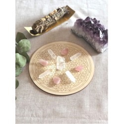 Flower of Life wooden refill base 20 cm