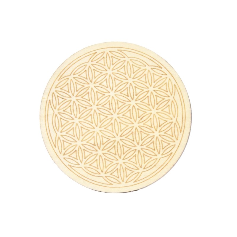 Flower of Life wooden refill base 10 cm