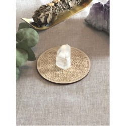 Flower of Life wooden refill base 10 cm