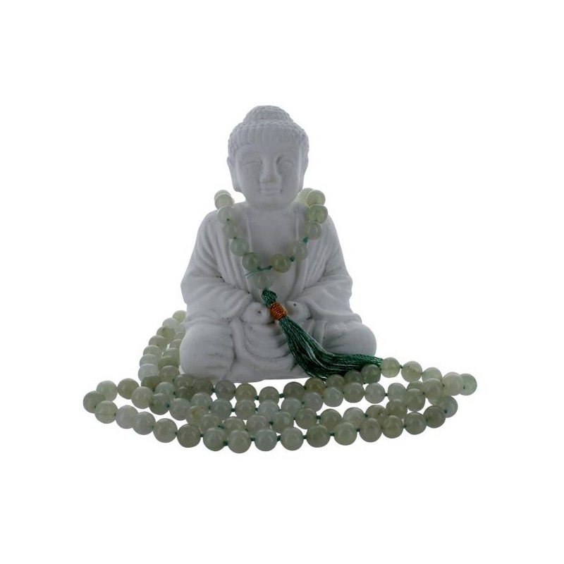 Collana Mala avventurina verde 108 perle