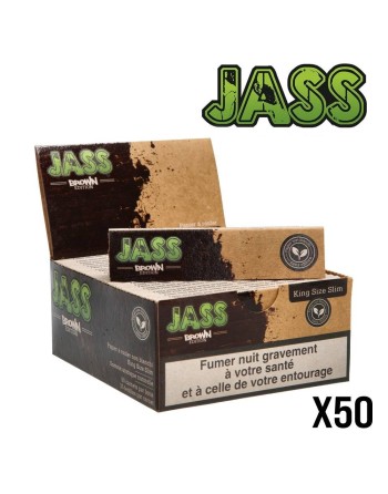 JASS SLIM Brown 50 Carnets de feuilles Pas chers Chez Mandala