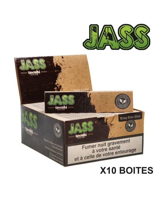 JASS SLIM Brown Lot 500 Carnets de Feuilles Promotion Chez Mandala