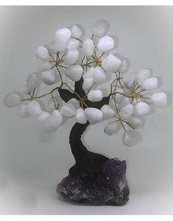 Árbol de la Vida Piedras de Cuarzo Blanco