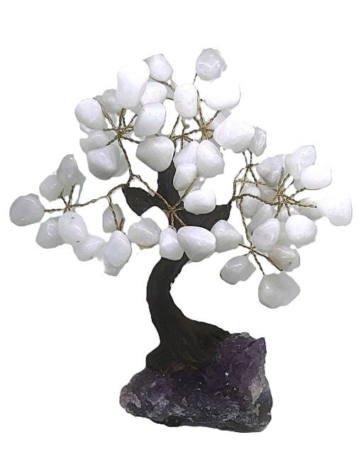 Árbol de la Vida Piedras de Cuarzo Blanco