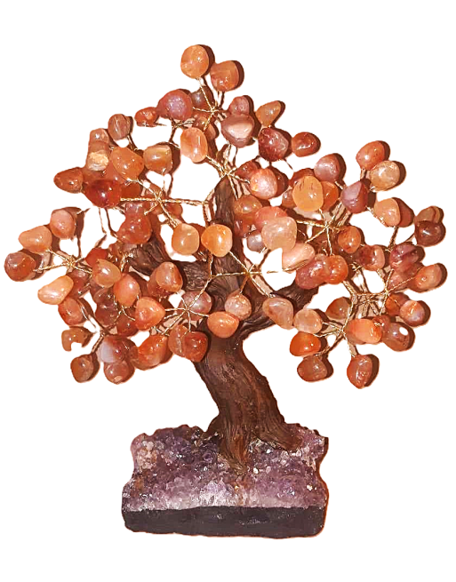 Tree of Life Carnelian Natural Stones