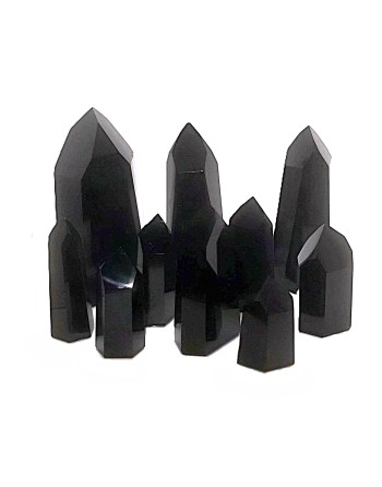 Pointes OBSIDIENNE NOIRE Minéraux Pas Chers chez Mandala