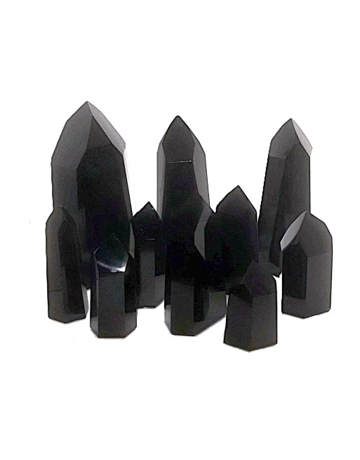 Pointes OBSIDIENNE NOIRE Minéraux Pas Chers chez Mandala