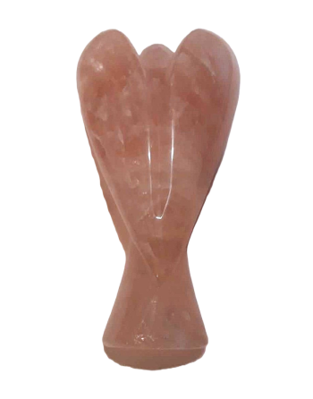 Statuette Ange Quartz Rose Naturel chez Mandala