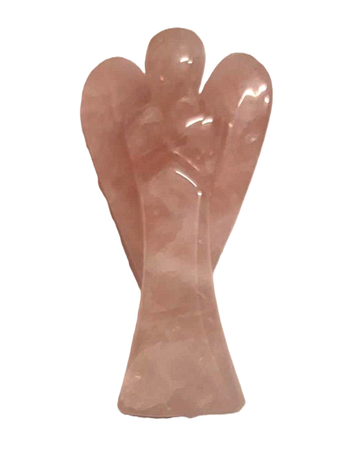 Statuette Ange Quartz Rose Naturel chez Mandala