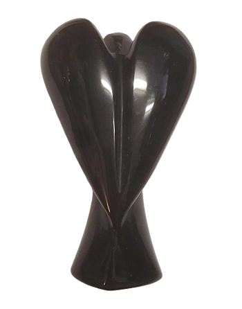 Ange Obsidienne Noire Naturelle chez Mandala