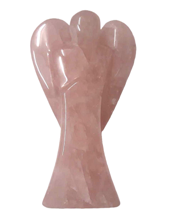 Statuette Ange Quartz Rose Naturel chez Mandala