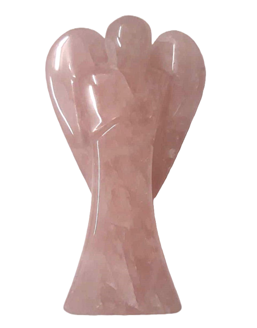 Statuette Ange Quartz Rose Naturel chez Mandala