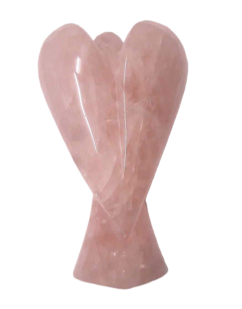 Statuette Ange Quartz Rose Naturel chez Mandala