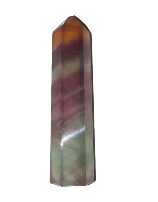 Rainbow Fluorite Point 103 Grams