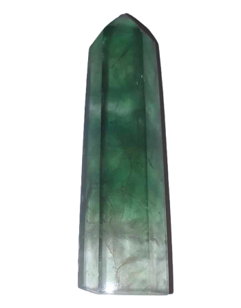 Green Fluorite Point 89 Grams