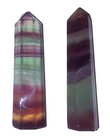 Rainbow Fluorite Points Single