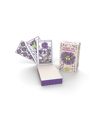 Coffret minis Jeux Tarot de Marseille Pastel et Oracle Belline