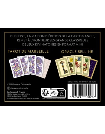 Coffret minis Jeux Tarot de Marseille Pastel et Oracle Belline