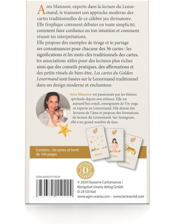 Golden Lenormand d'Azra 36 Cartes divinatoires chez Mandala