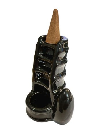 Incienso de cerámica con forma de escalera y cascada (10 cm)
