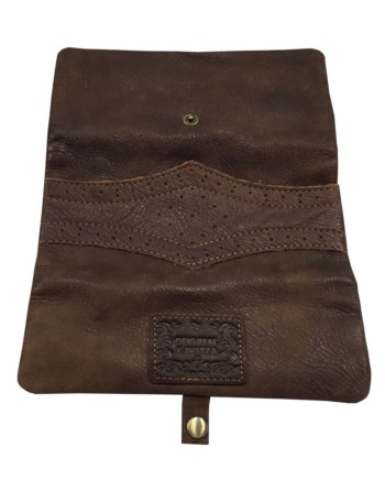 Blague à Tabac - Pour Format Slim -  KAVATZA Cuir Marron