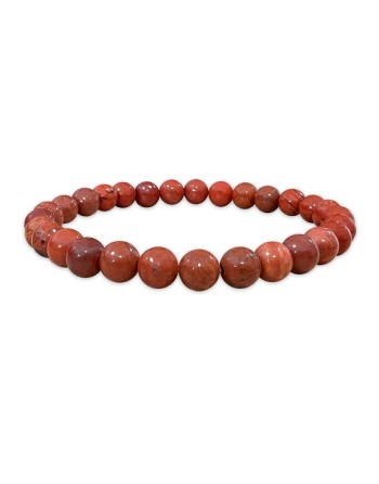 Red Jasper Bracelet Round Beads 6-7mm