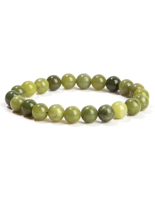 Bracciale in giada verde con perline da 8 mm