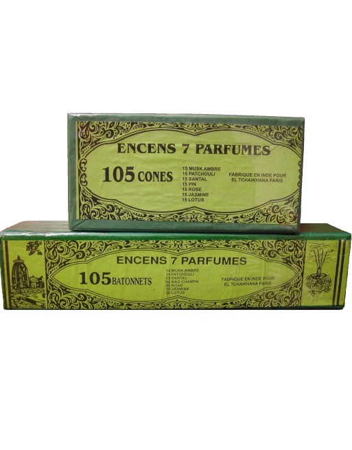 Indian Incense Set 105 sticks + 105 Cones Indian Incense Set 105 sticks + 105 Cones