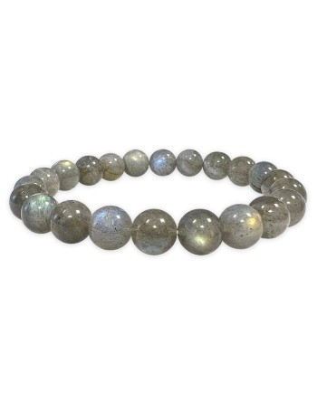 Bracelet Labradorite Perles Rondes Naturelles chez Mandala