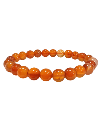 Bracelet CORNALINE Round Beads 8MM