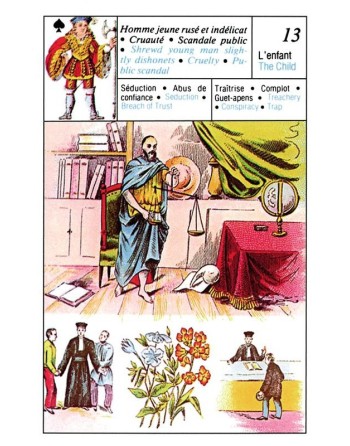 Petit Lenormand Weissagungsspiel, 37 Karten