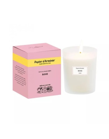 Bougie Rose PAPIER ARMENIE