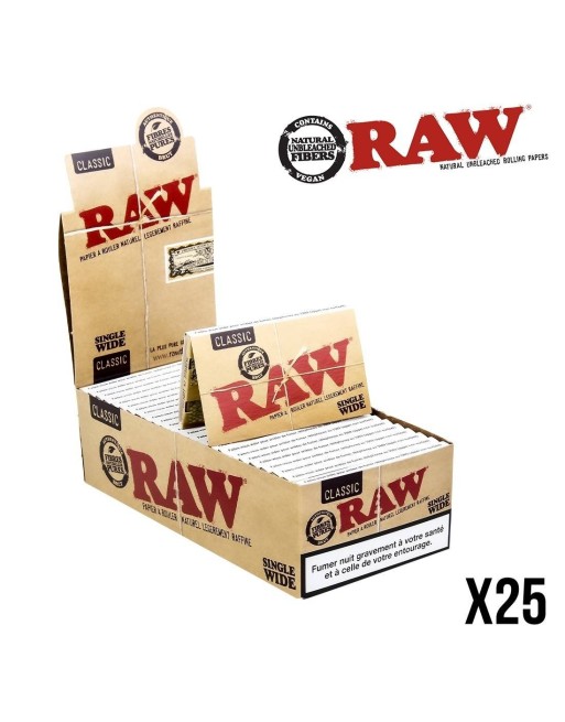 RAW Regular 25 Carnets Feuilles à rouler