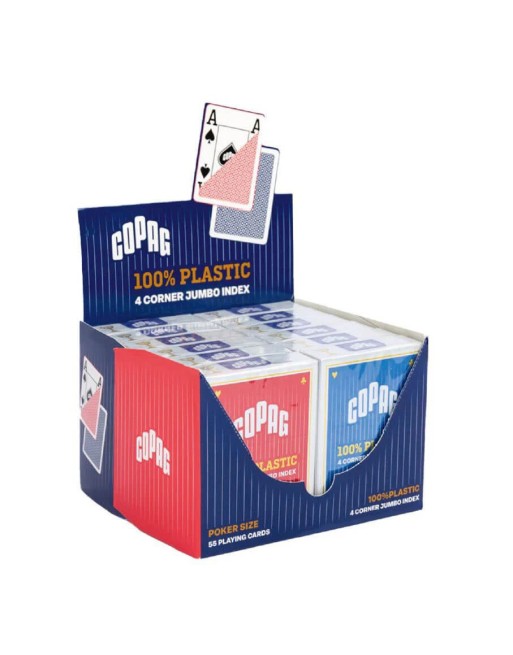12 COPAG POKER Card Games 100% Plastic 4 Corners